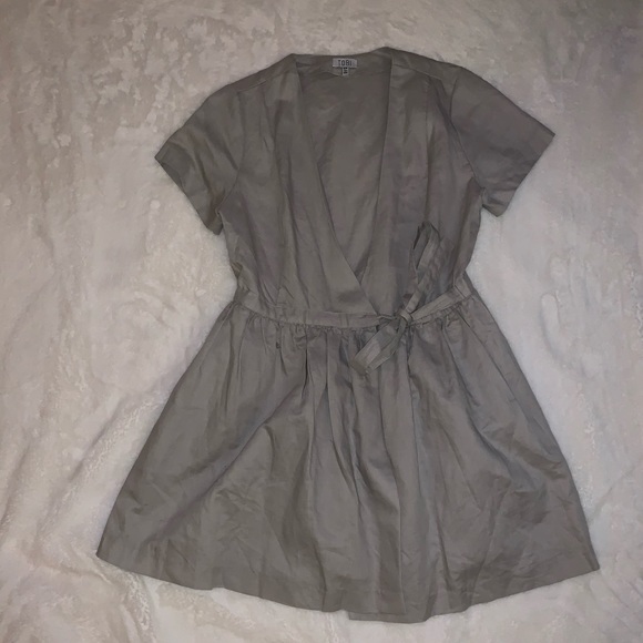 Gray adjustable tie dress - Picture 1 of 2